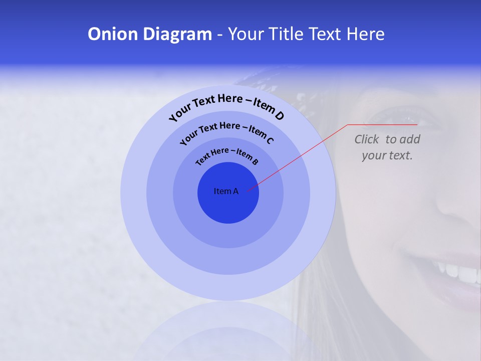 A Young Girl Wearing A Blue And White Hat PowerPoint Template