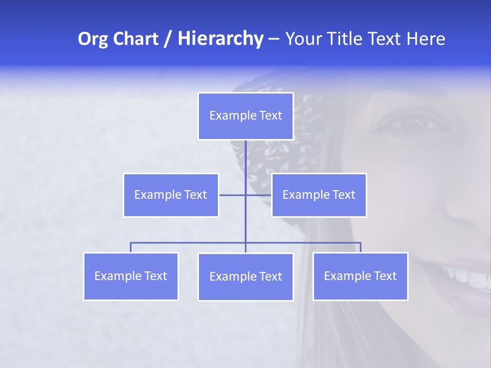 A Young Girl Wearing A Blue And White Hat PowerPoint Template