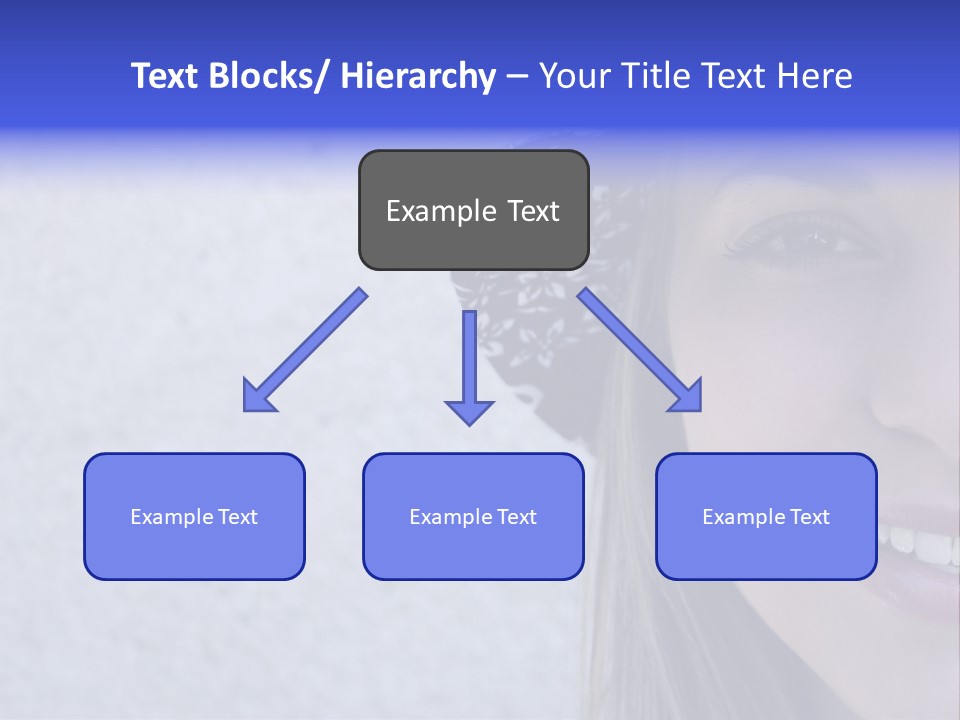 A Young Girl Wearing A Blue And White Hat PowerPoint Template