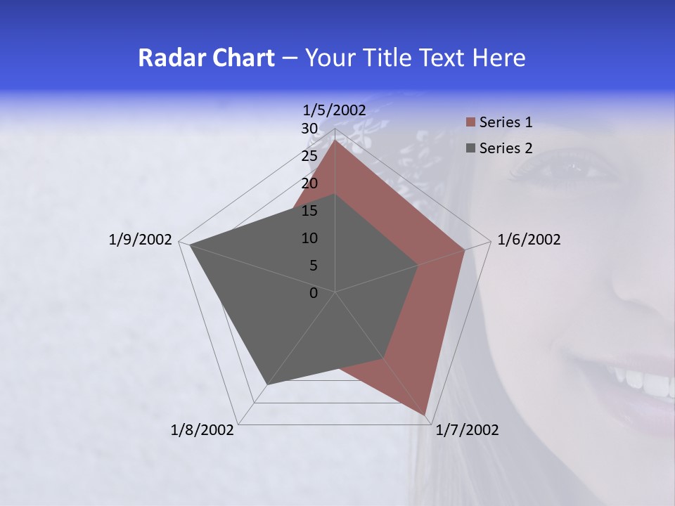 A Young Girl Wearing A Blue And White Hat PowerPoint Template