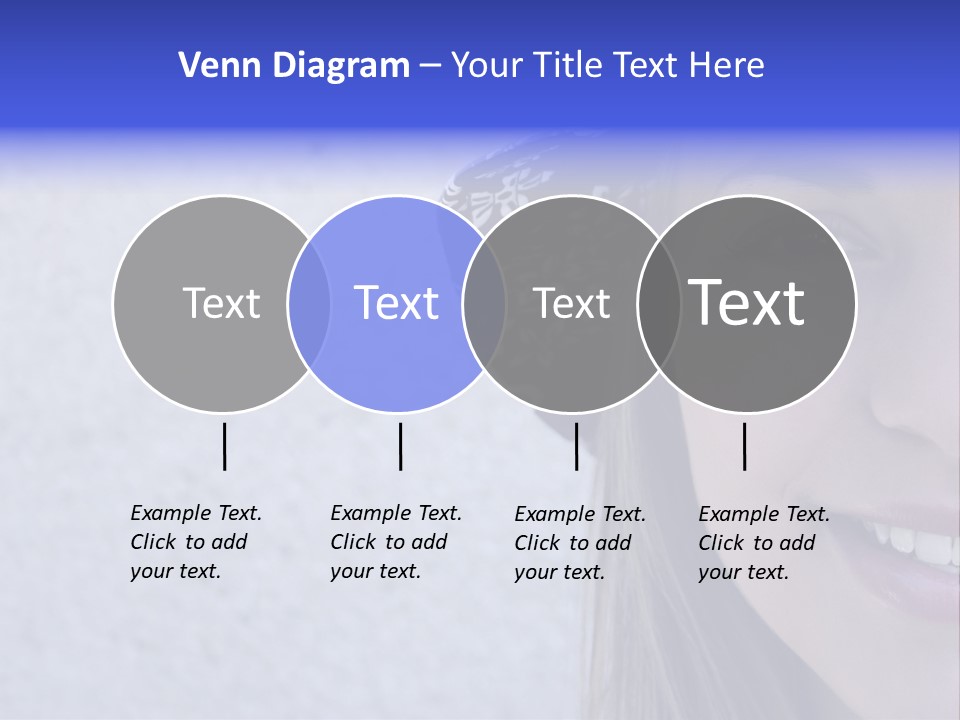 A Young Girl Wearing A Blue And White Hat PowerPoint Template