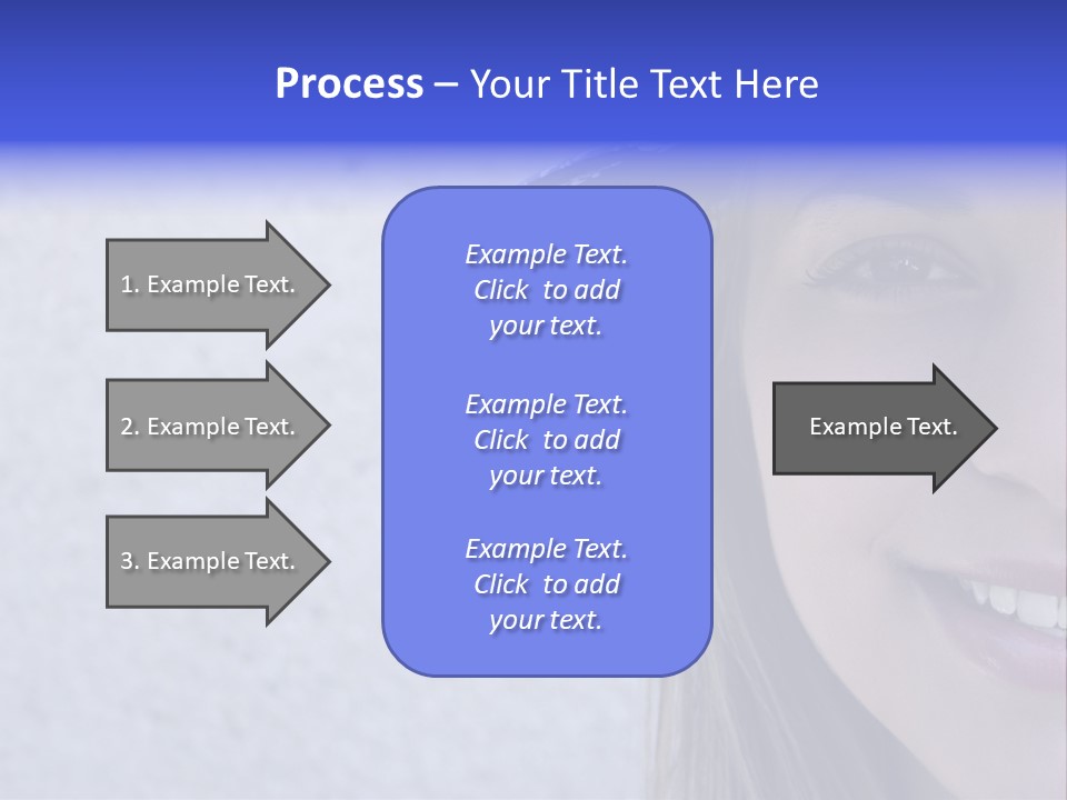 A Young Girl Wearing A Blue And White Hat PowerPoint Template