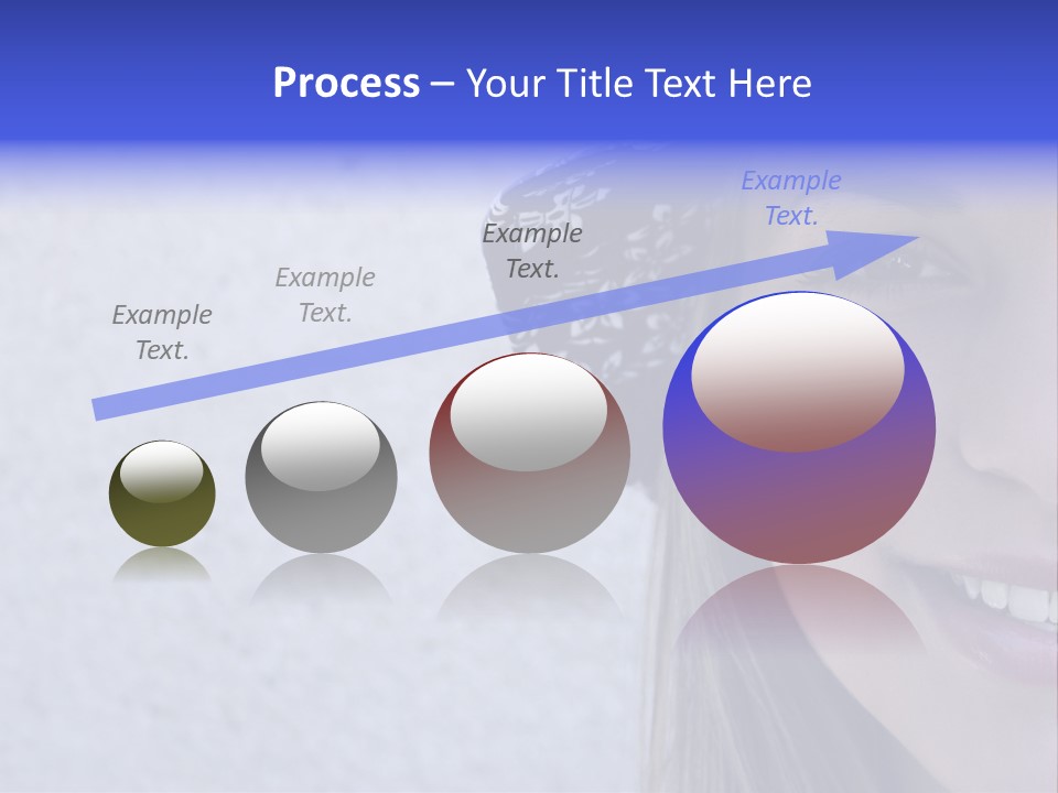 A Young Girl Wearing A Blue And White Hat PowerPoint Template