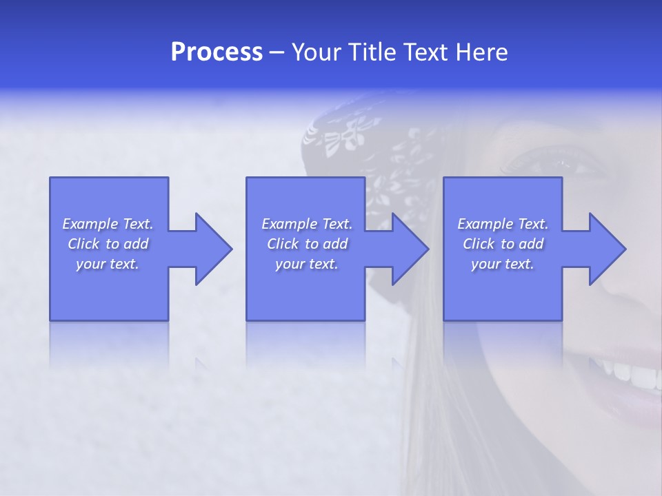 A Young Girl Wearing A Blue And White Hat PowerPoint Template