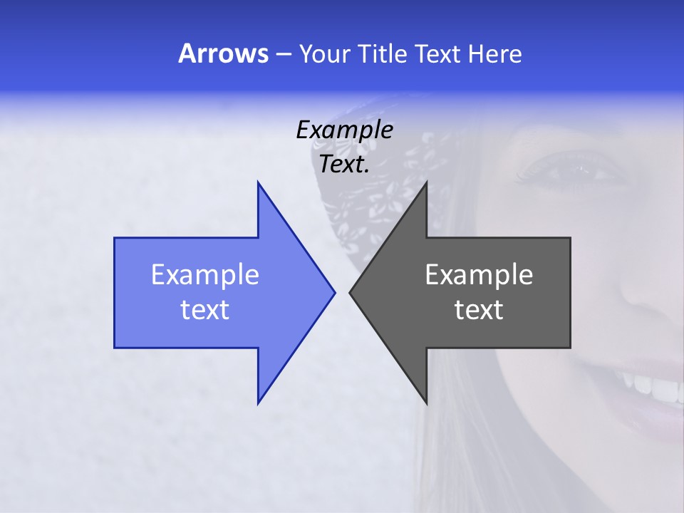 A Young Girl Wearing A Blue And White Hat PowerPoint Template