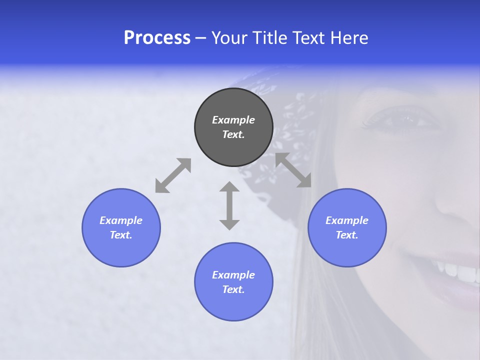 A Young Girl Wearing A Blue And White Hat PowerPoint Template