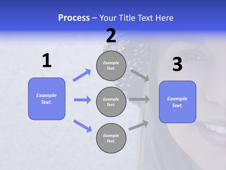 A Young Girl Wearing A Blue And White Hat PowerPoint Template