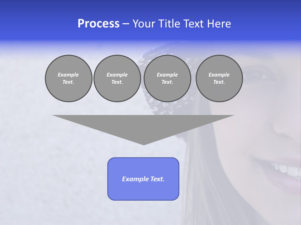 A Young Girl Wearing A Blue And White Hat PowerPoint Template