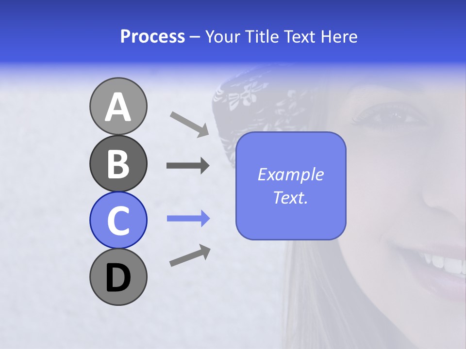 A Young Girl Wearing A Blue And White Hat PowerPoint Template