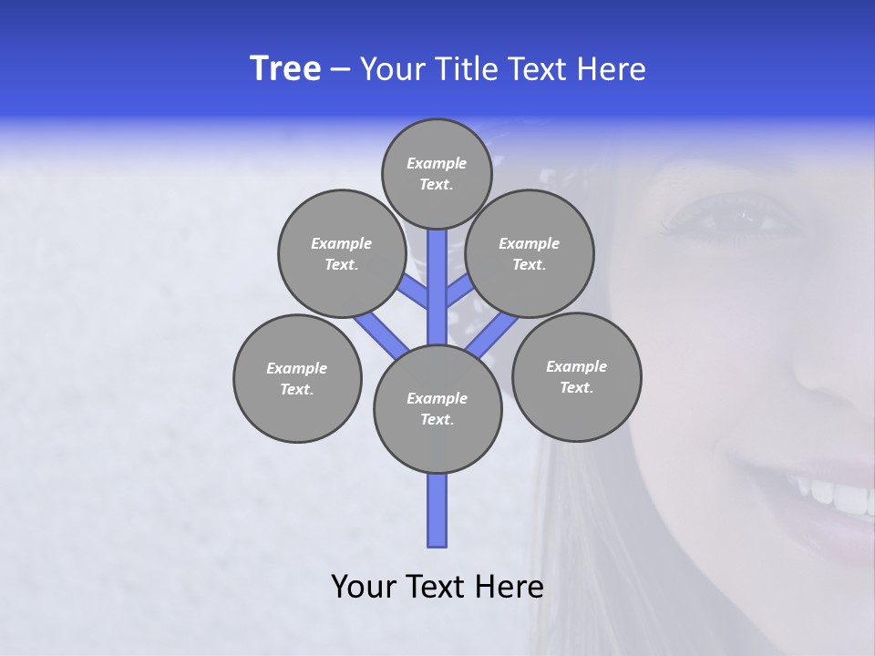 A Young Girl Wearing A Blue And White Hat PowerPoint Template