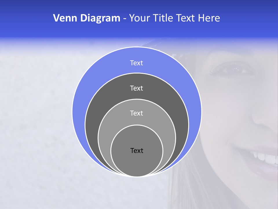 A Young Girl Wearing A Blue And White Hat PowerPoint Template