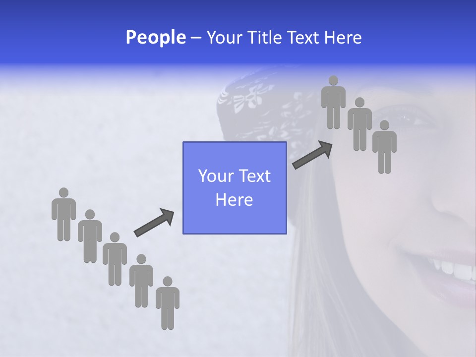 A Young Girl Wearing A Blue And White Hat PowerPoint Template