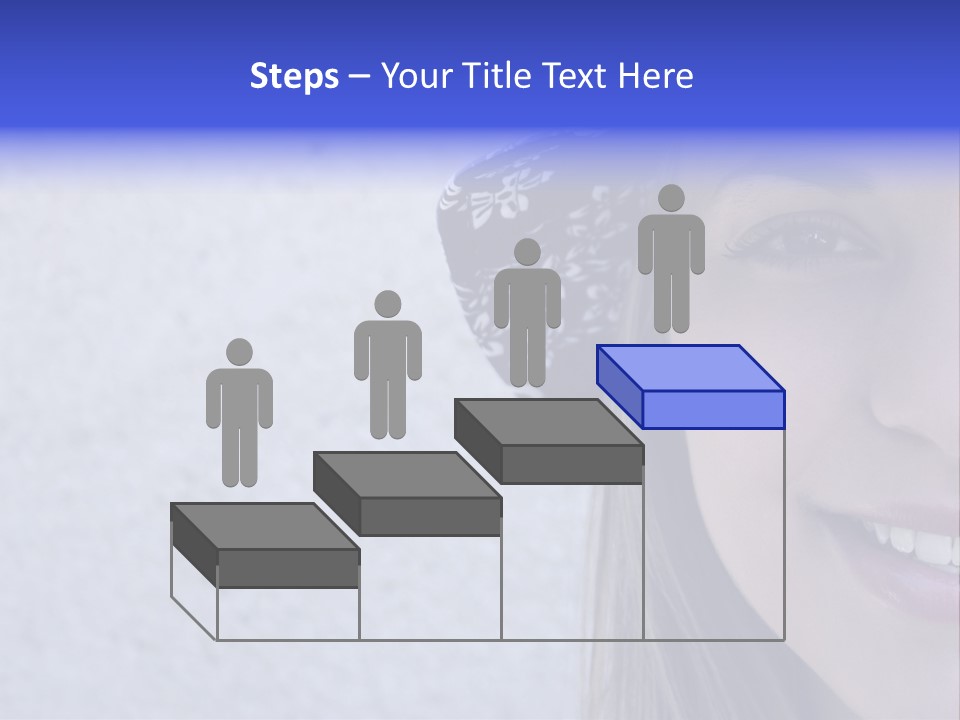 A Young Girl Wearing A Blue And White Hat PowerPoint Template