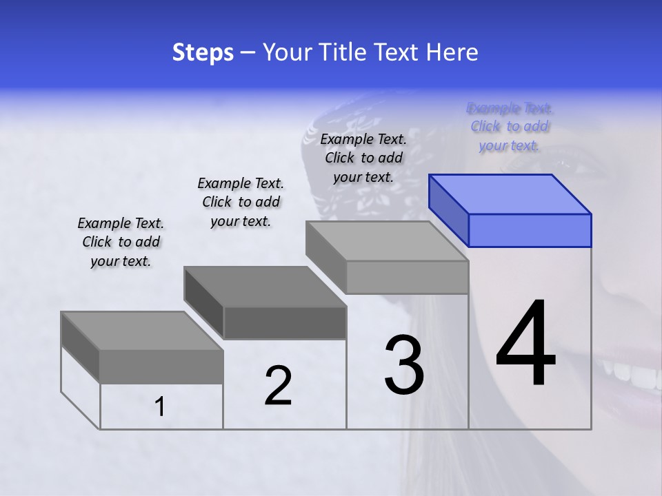 A Young Girl Wearing A Blue And White Hat PowerPoint Template