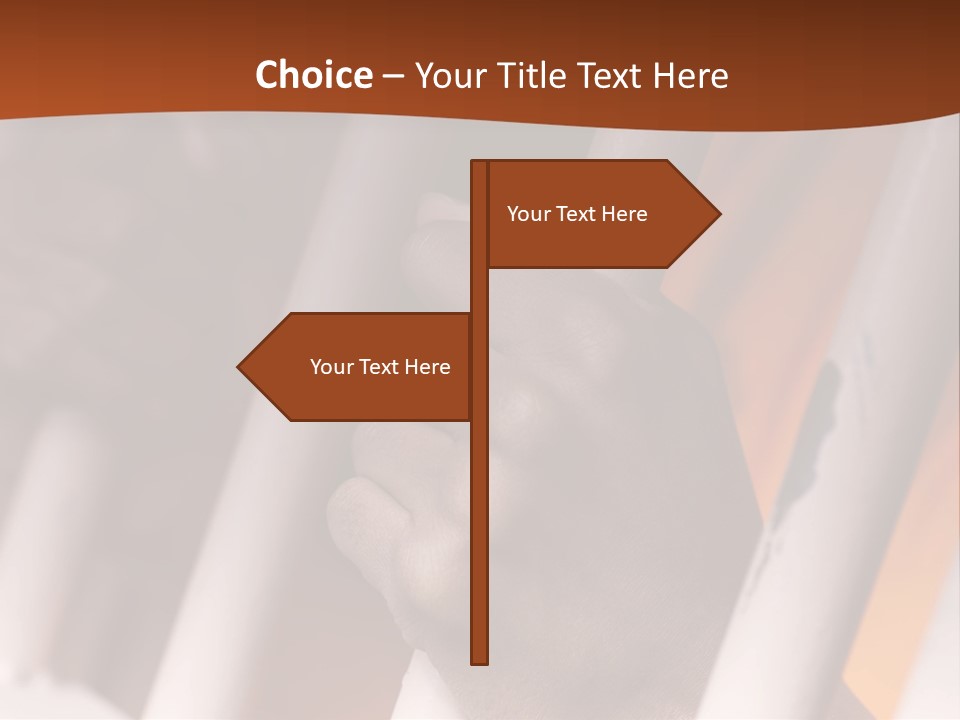 A Person Holding A Jail Bars Powerpoint Template PowerPoint Template