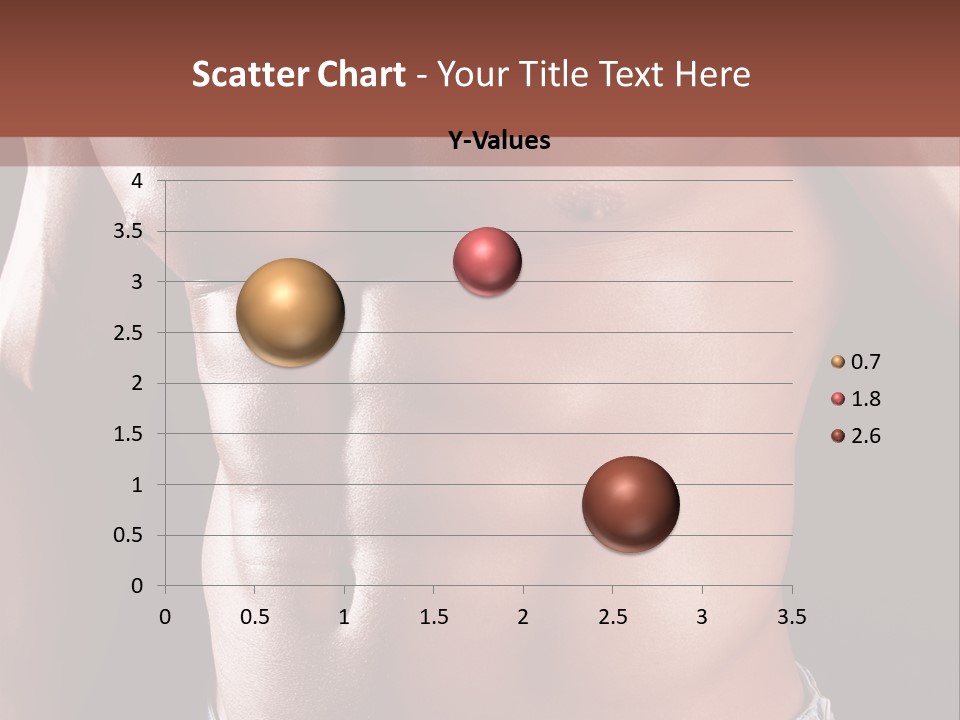 A Man With No Shirt Is Posing For A Picture PowerPoint Template