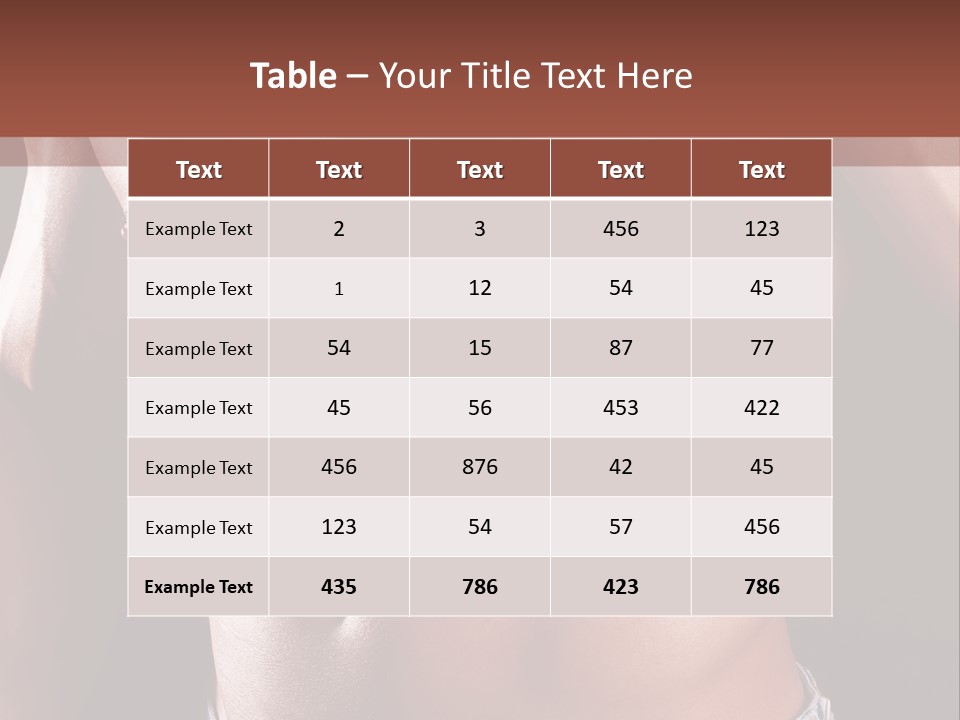 A Man With No Shirt Is Posing For A Picture PowerPoint Template