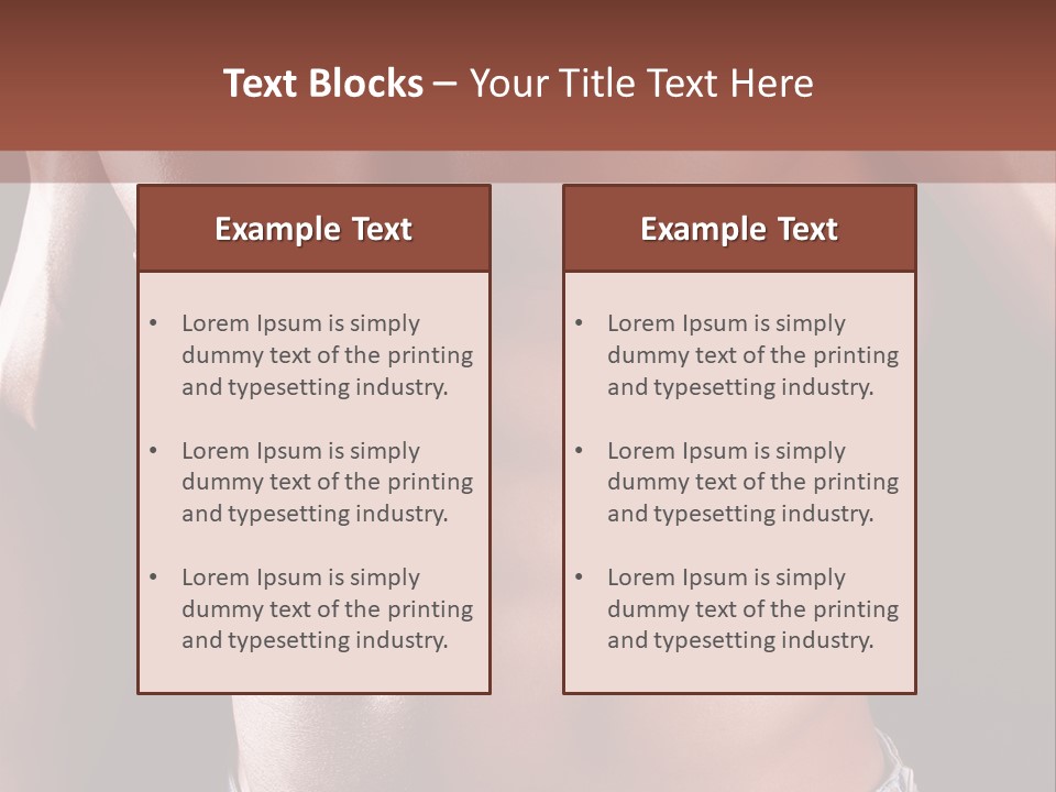 A Man With No Shirt Is Posing For A Picture PowerPoint Template