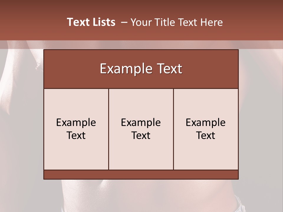 A Man With No Shirt Is Posing For A Picture PowerPoint Template