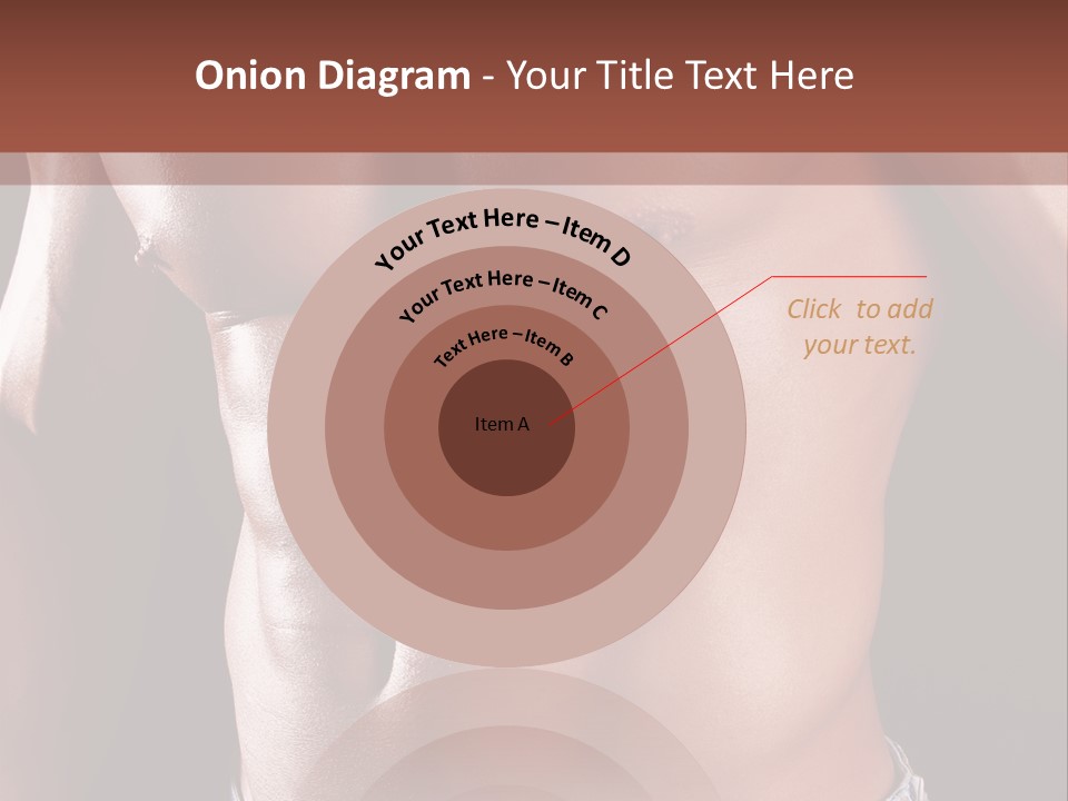 A Man With No Shirt Is Posing For A Picture PowerPoint Template