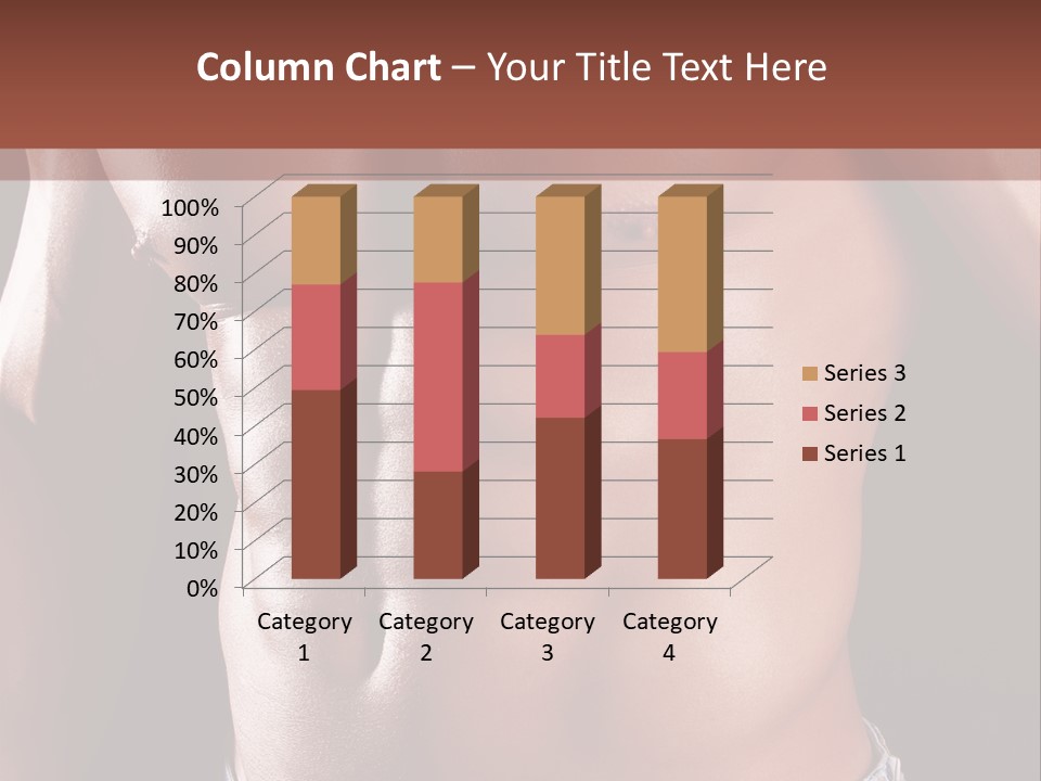 A Man With No Shirt Is Posing For A Picture PowerPoint Template