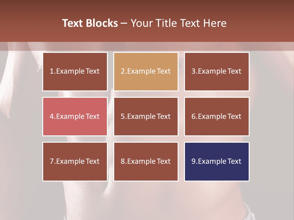 A Man With No Shirt Is Posing For A Picture PowerPoint Template