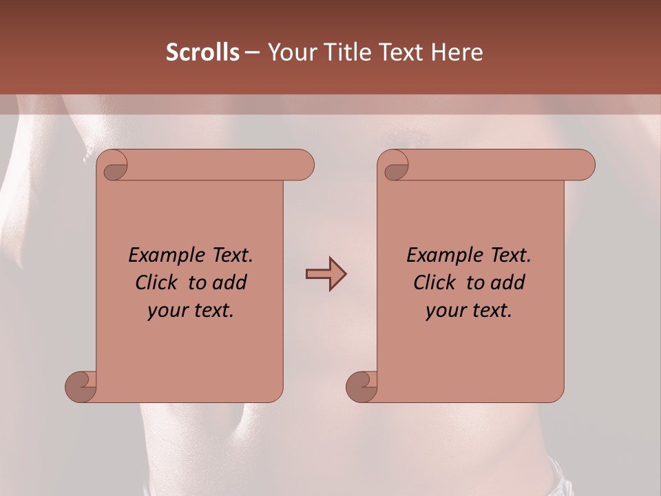 A Man With No Shirt Is Posing For A Picture PowerPoint Template