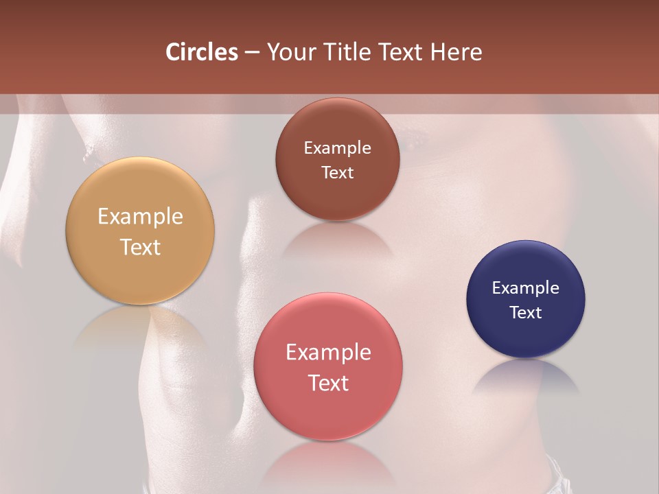 A Man With No Shirt Is Posing For A Picture PowerPoint Template