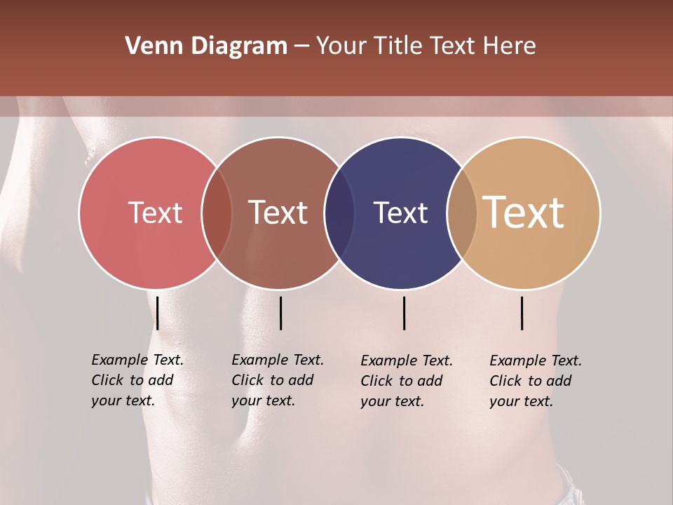 A Man With No Shirt Is Posing For A Picture PowerPoint Template