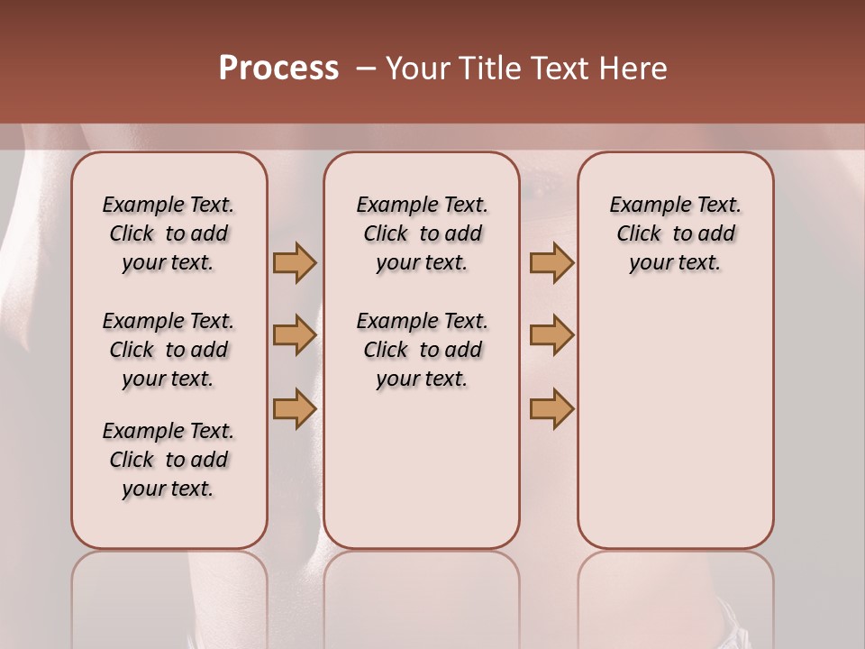 A Man With No Shirt Is Posing For A Picture PowerPoint Template
