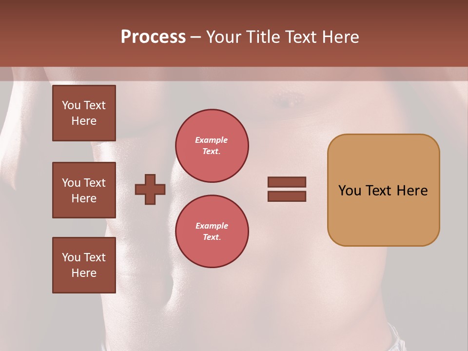 A Man With No Shirt Is Posing For A Picture PowerPoint Template