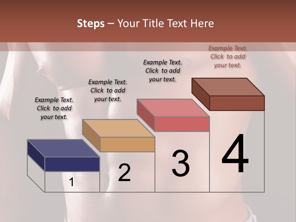 A Man With No Shirt Is Posing For A Picture PowerPoint Template