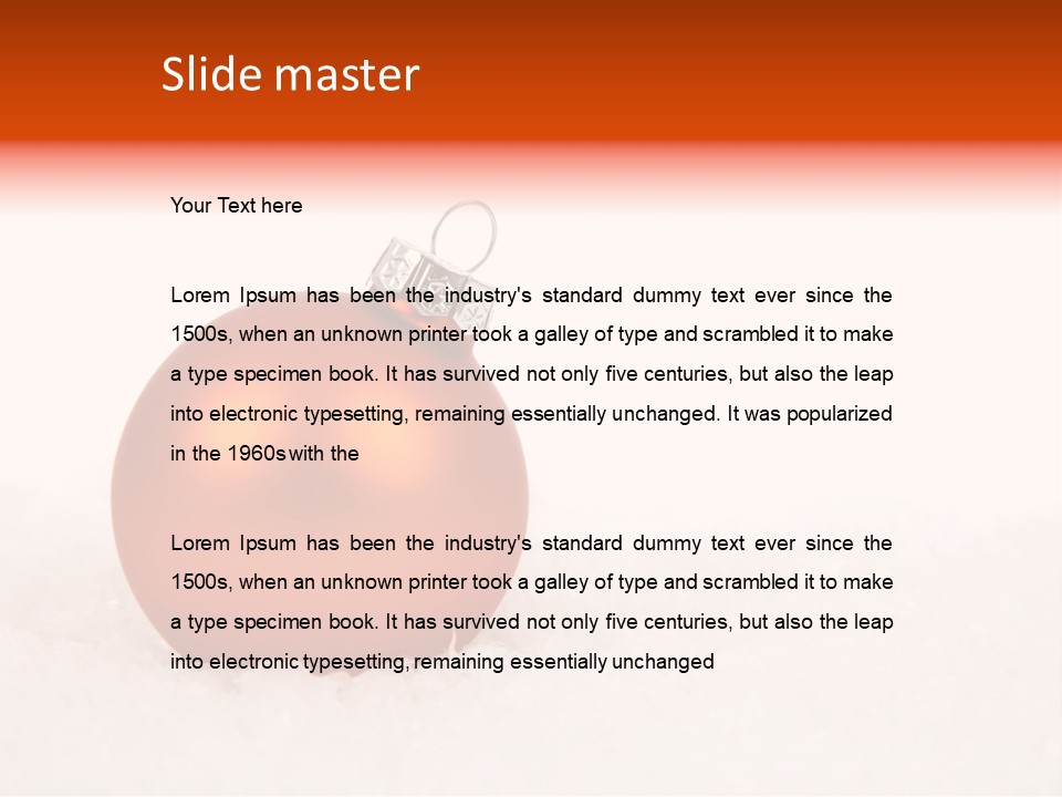 Dinner Winter Interior PowerPoint Template