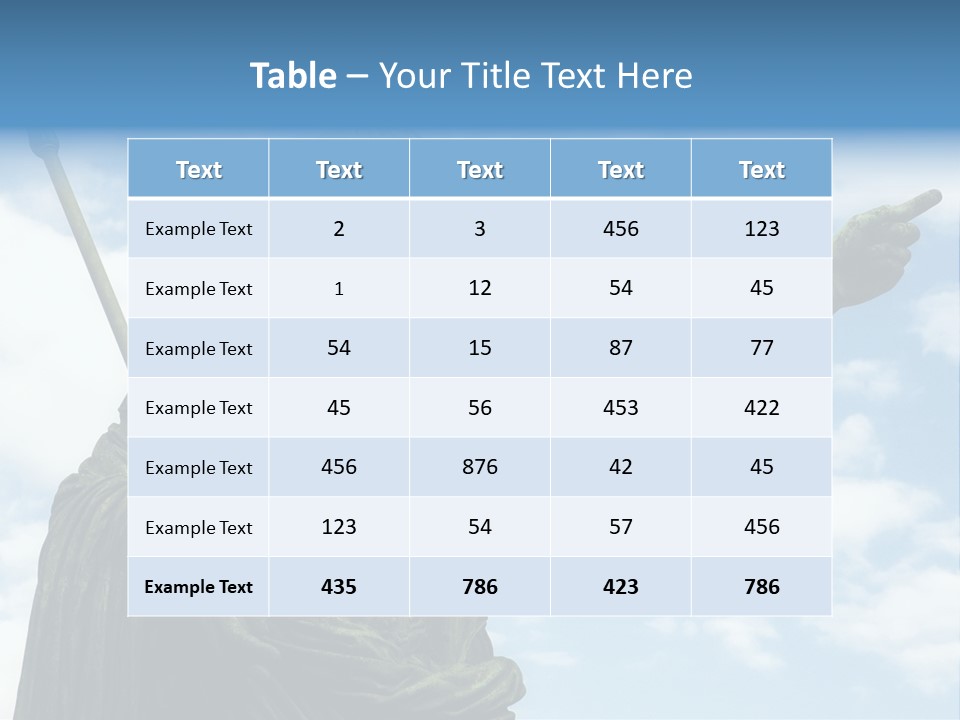 A Statue Of A Roman Soldier Holding A Spear PowerPoint Template