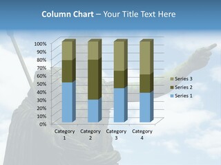 A Statue Of A Roman Soldier Holding A Spear PowerPoint Template