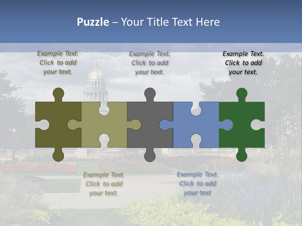 Multilevel Sale Mall PowerPoint Template