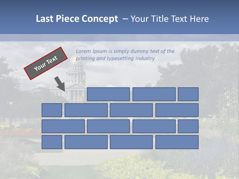 Multilevel Sale Mall PowerPoint Template