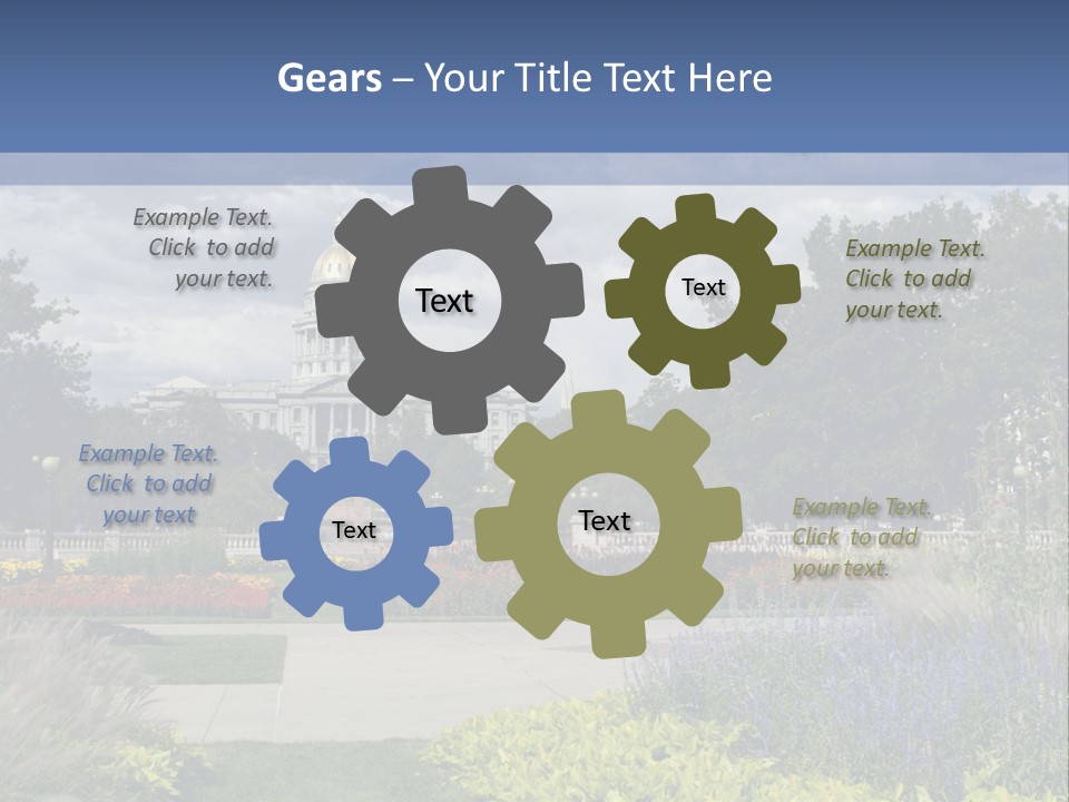 Multilevel Sale Mall PowerPoint Template