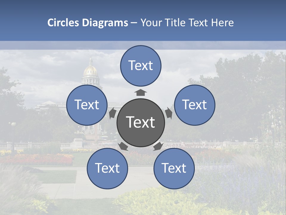 Multilevel Sale Mall PowerPoint Template