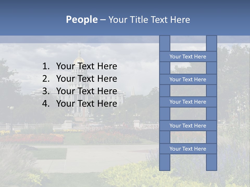 Multilevel Sale Mall PowerPoint Template