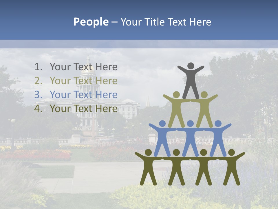 Multilevel Sale Mall PowerPoint Template