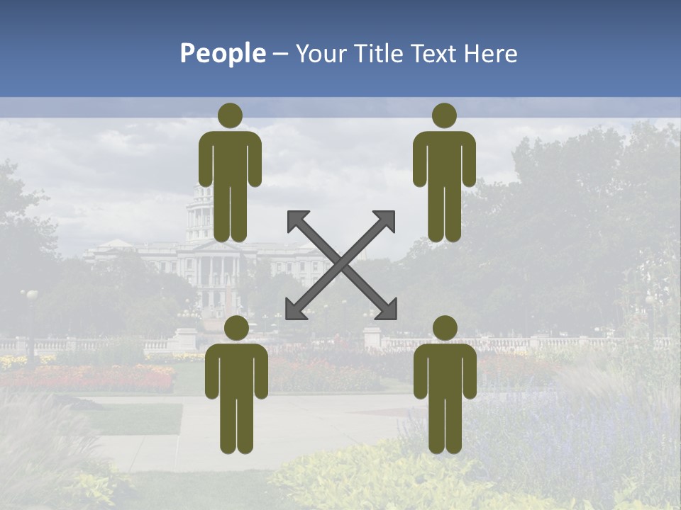 Multilevel Sale Mall PowerPoint Template
