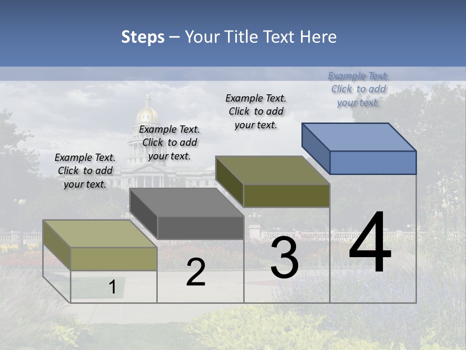 Multilevel Sale Mall PowerPoint Template