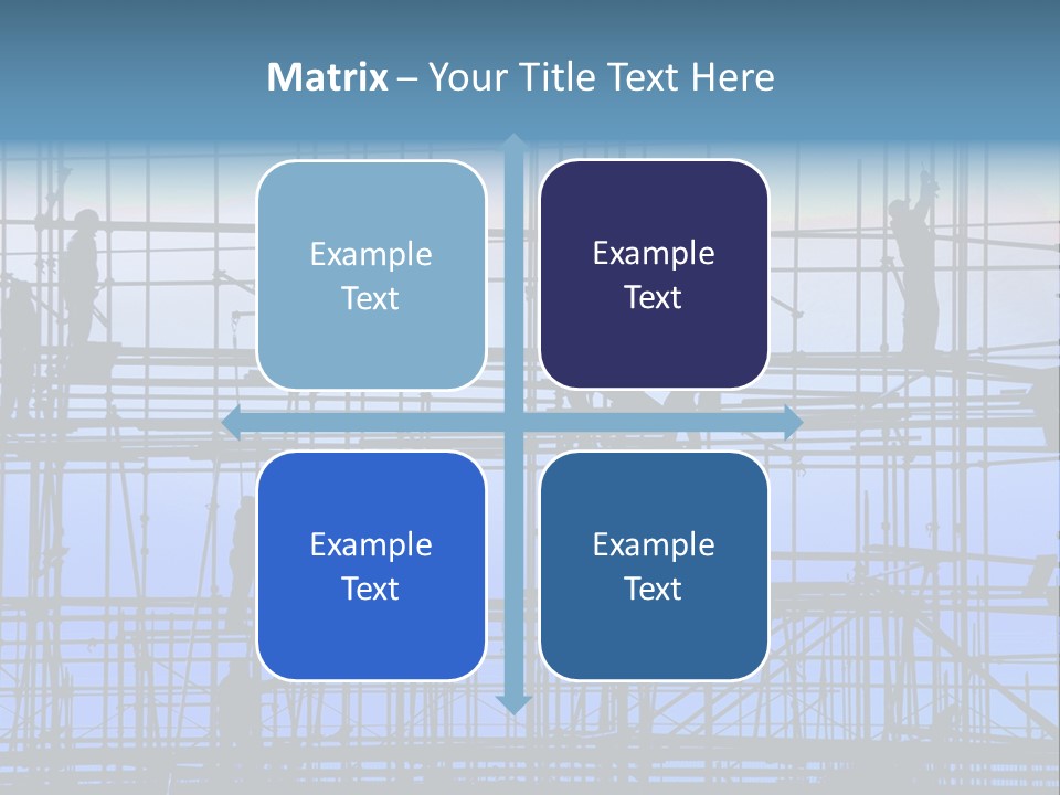 Busy Winter Window PowerPoint Template