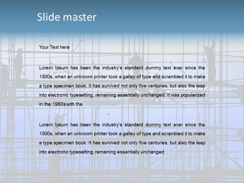 Busy Winter Window PowerPoint Template