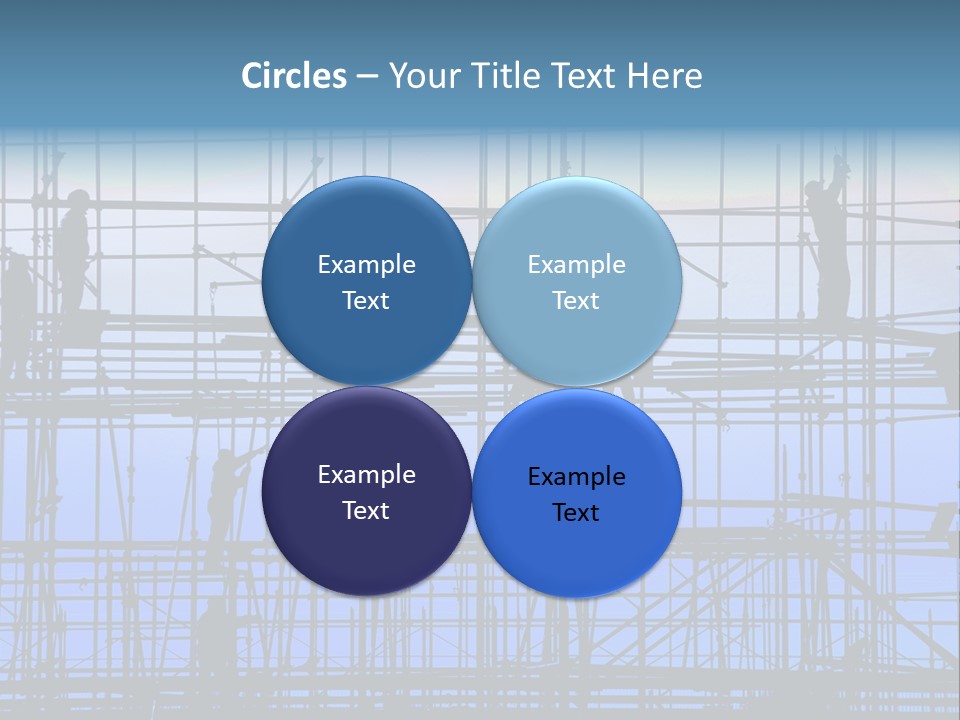 Busy Winter Window PowerPoint Template