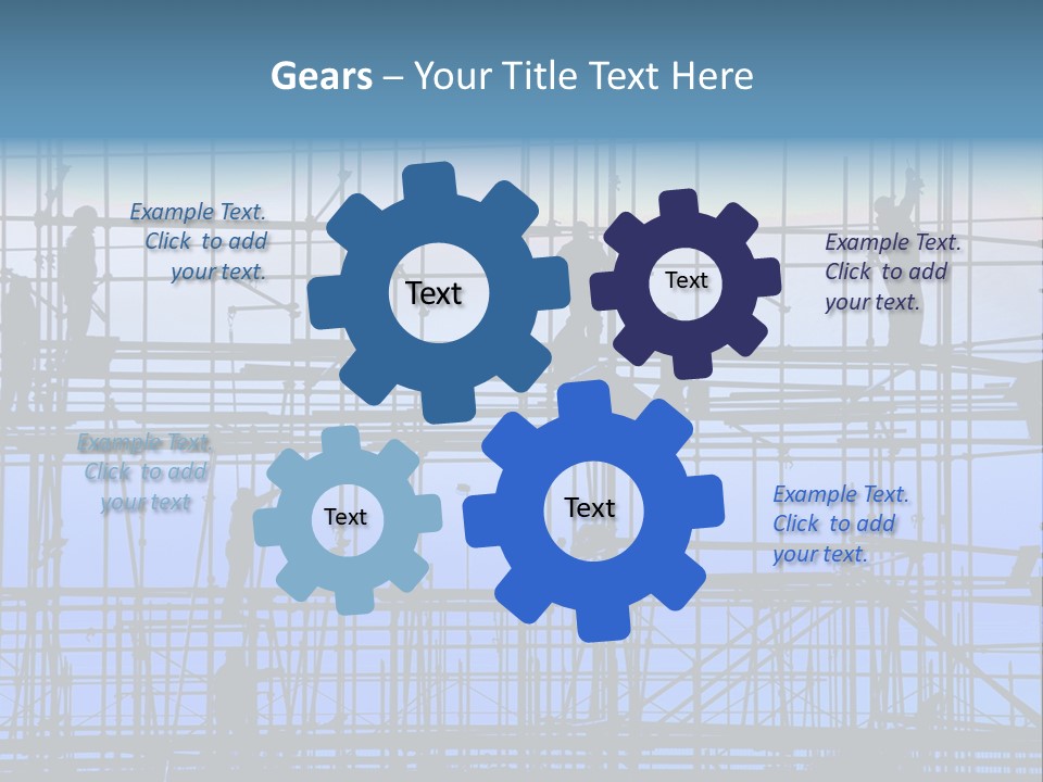 Busy Winter Window PowerPoint Template