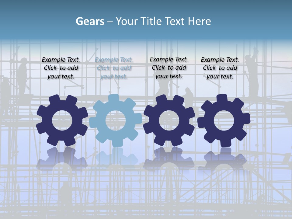 Busy Winter Window PowerPoint Template