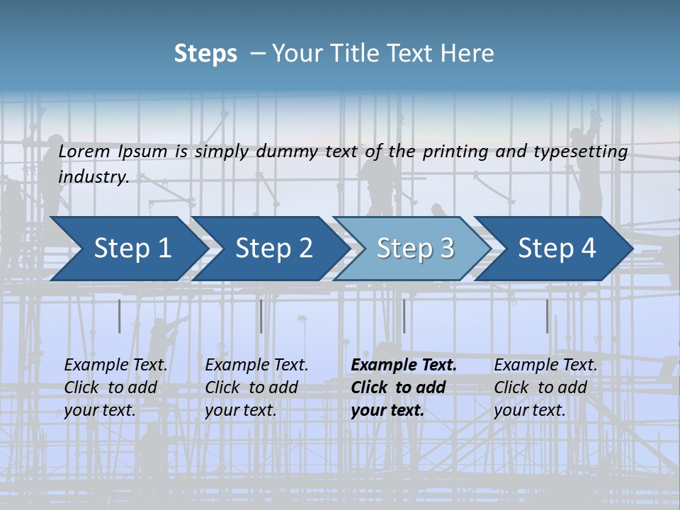 Busy Winter Window PowerPoint Template