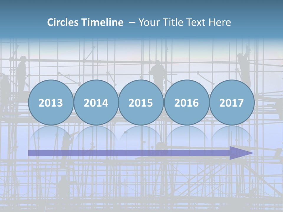 Busy Winter Window PowerPoint Template